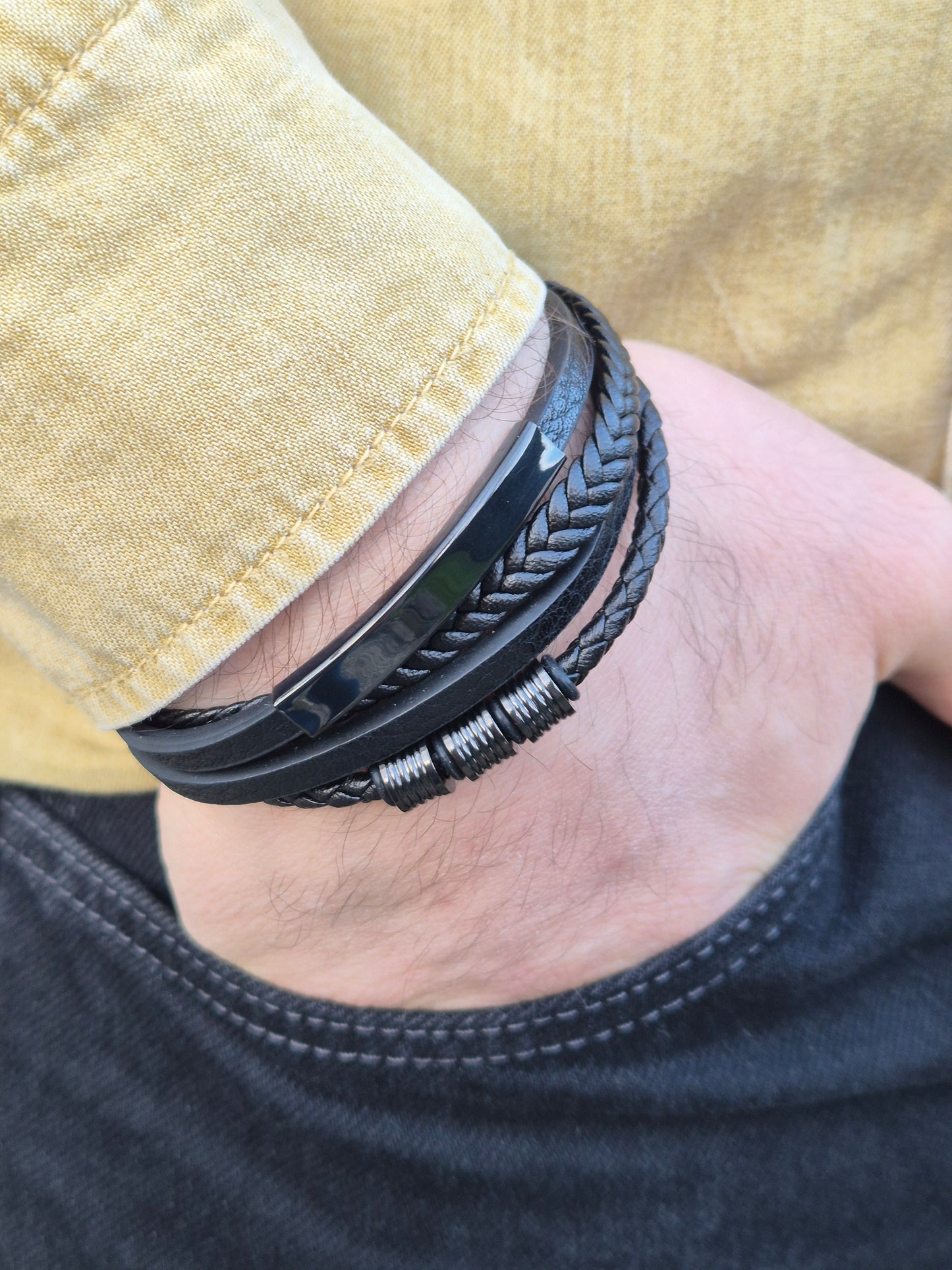 Lederarmband mit Verlängerungsglied Veltor