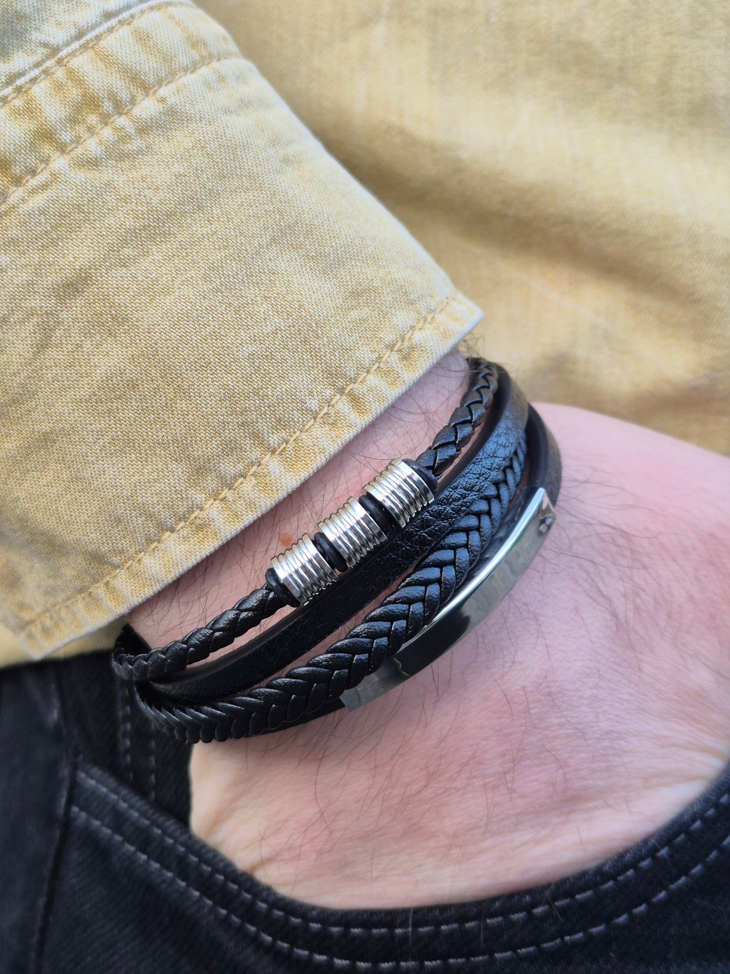 Lederarmband mit Verlängerungsglied Veltor