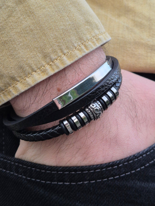 Lederarmband mit Verlängerungsglied Panthera