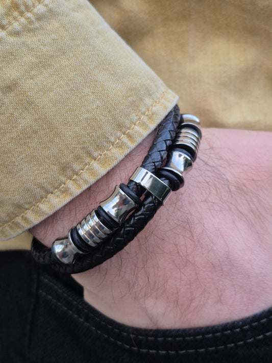 Lederarmband mit Verlängerungsglied Xyro