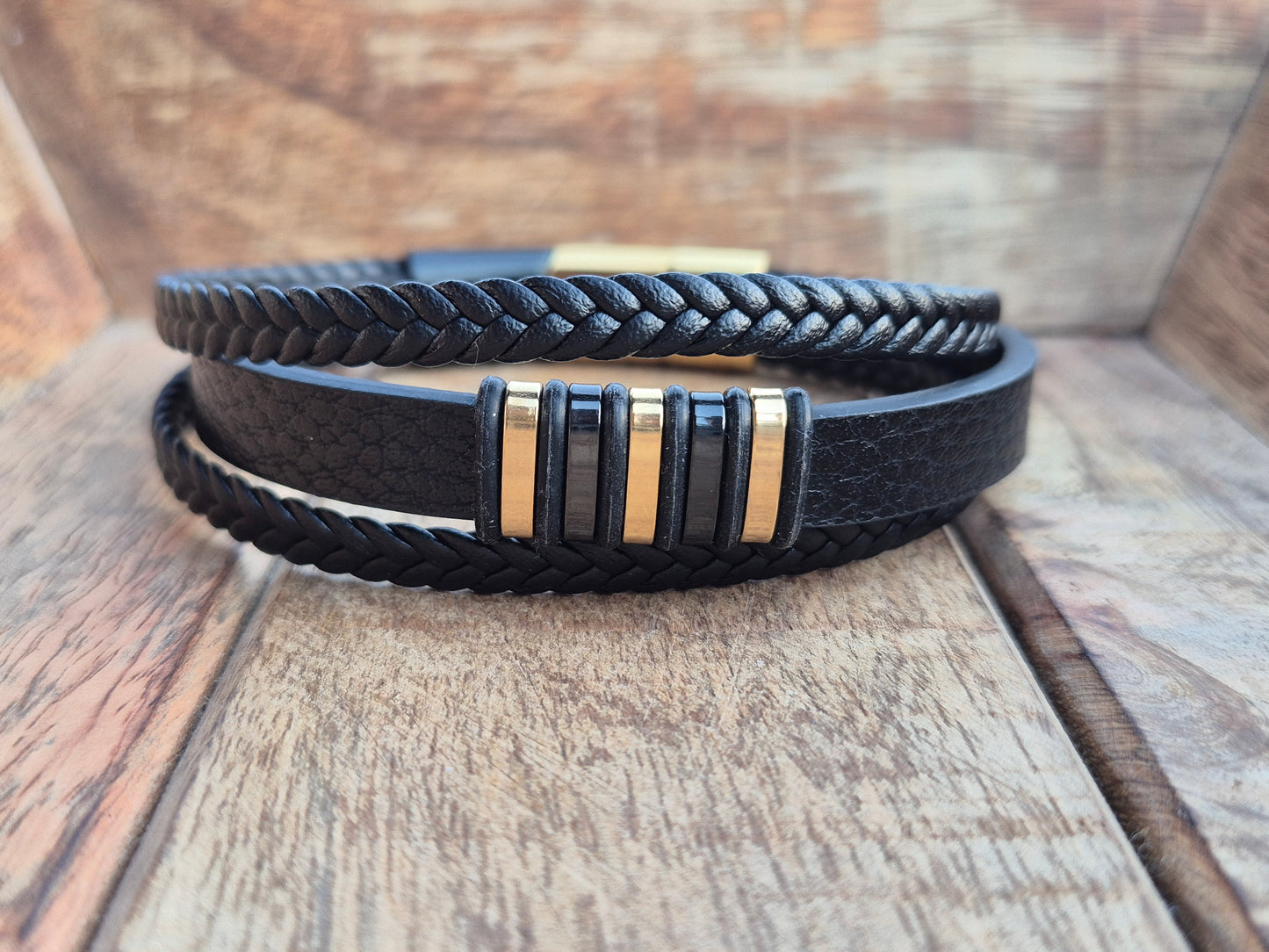 Lederarmband mit Verlängerungsglied Kaelix