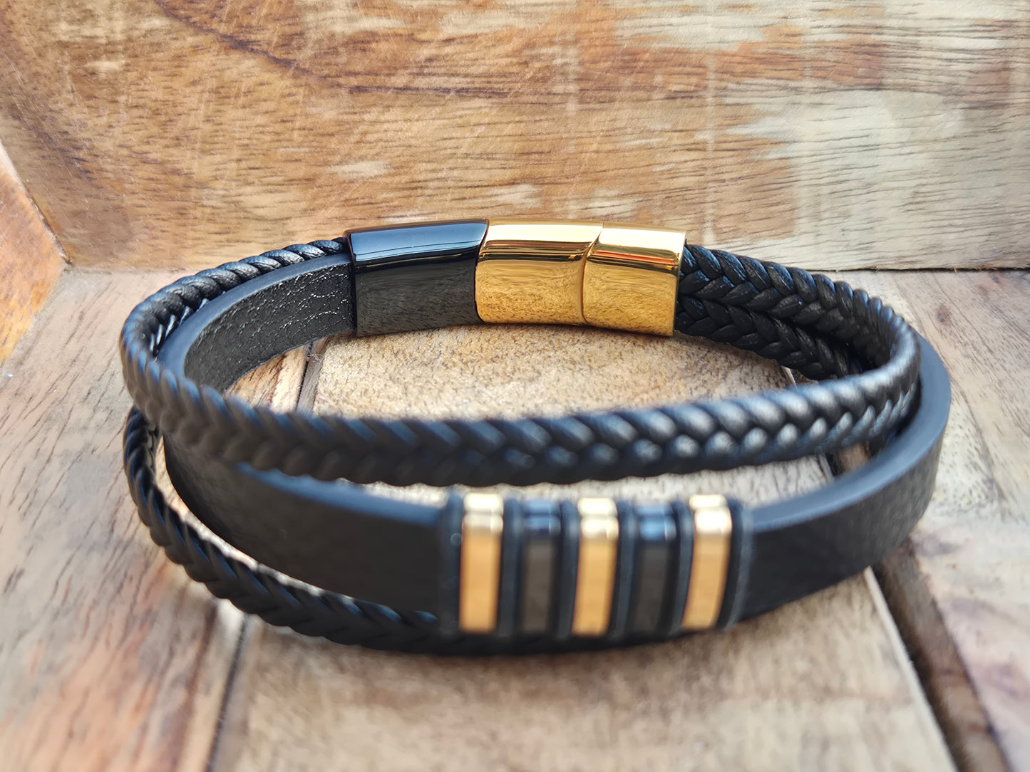 Lederarmband mit Verlängerungsglied Kaelix