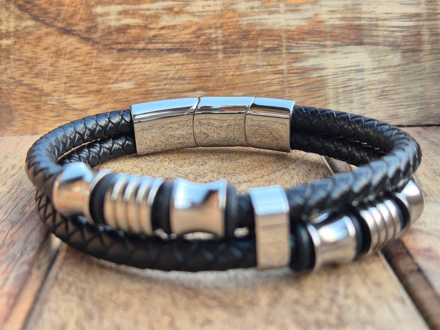 Lederarmband mit Verlängerungsglied Xyro