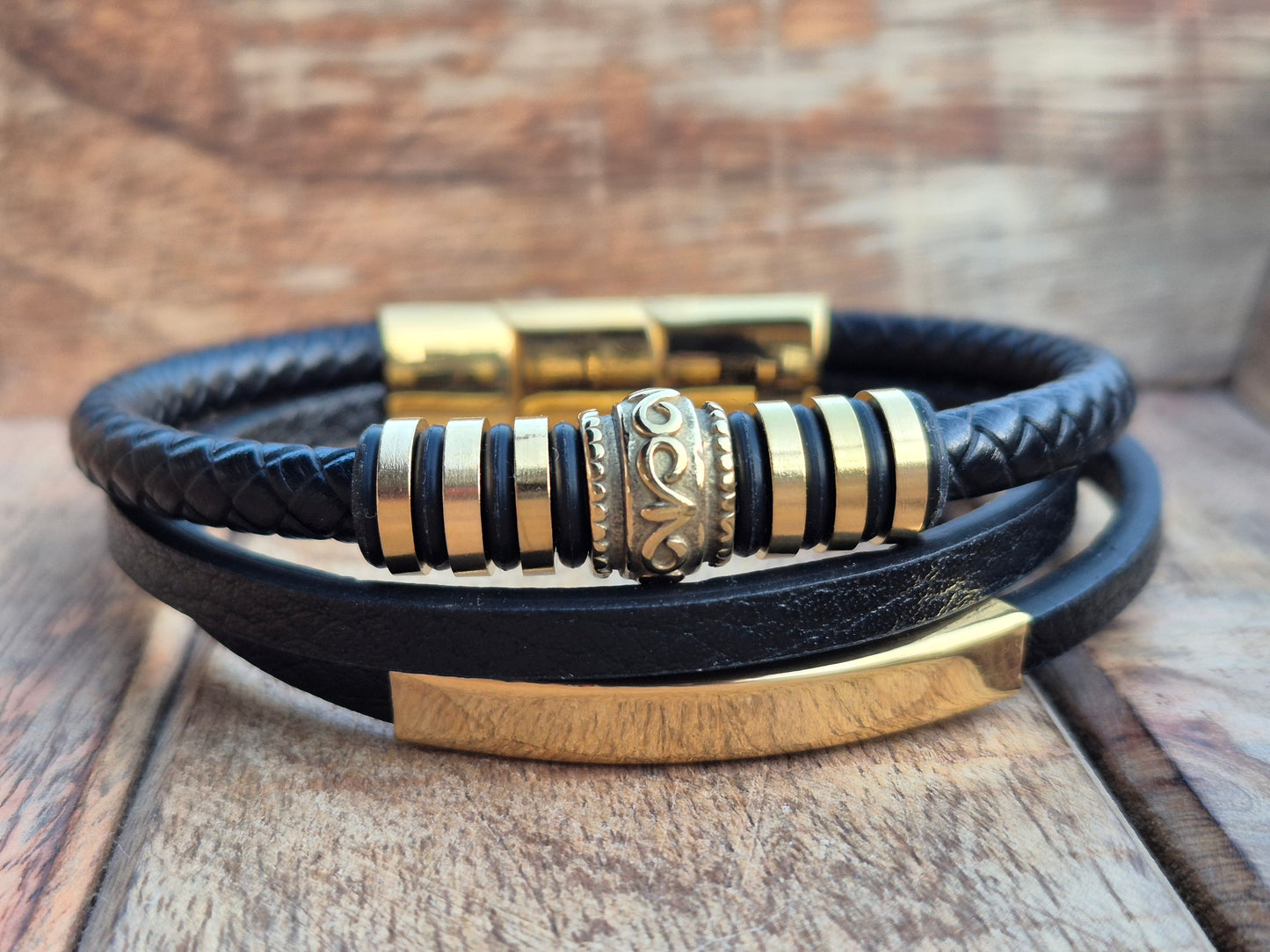 Lederarmband mit Verlängerungsglied Panthera