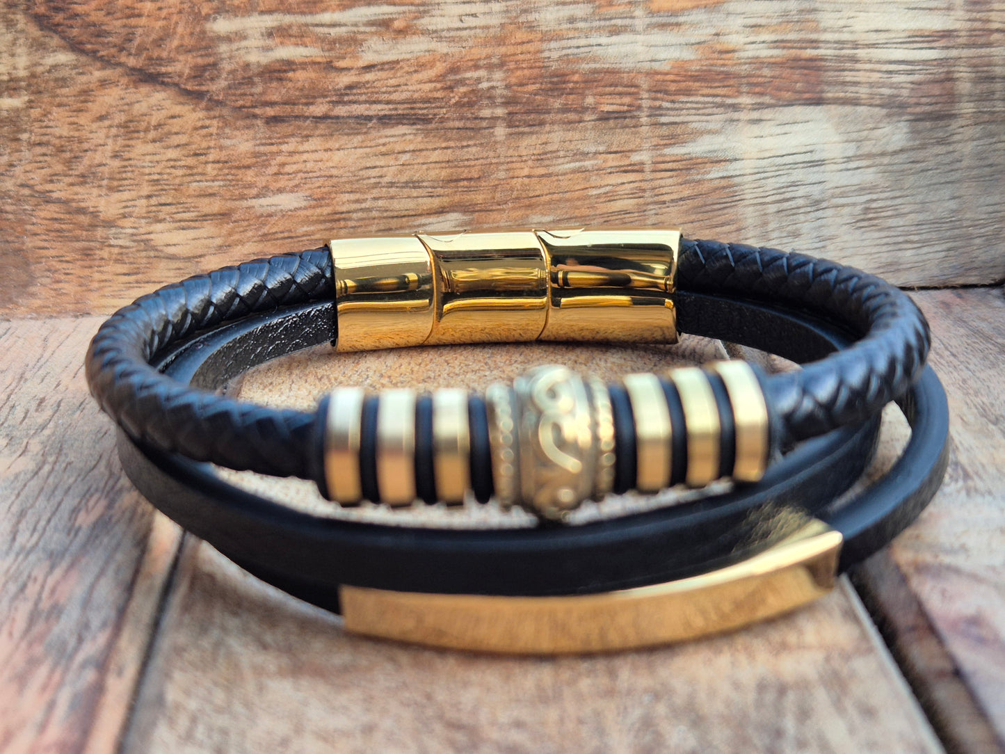 Lederarmband mit Verlängerungsglied Panthera