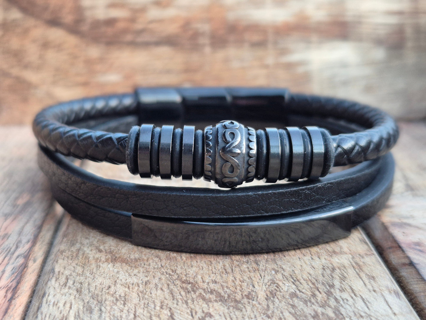 Lederarmband mit Verlängerungsglied Panthera