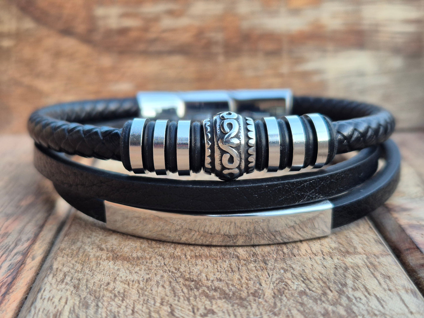Lederarmband mit Verlängerungsglied Panthera