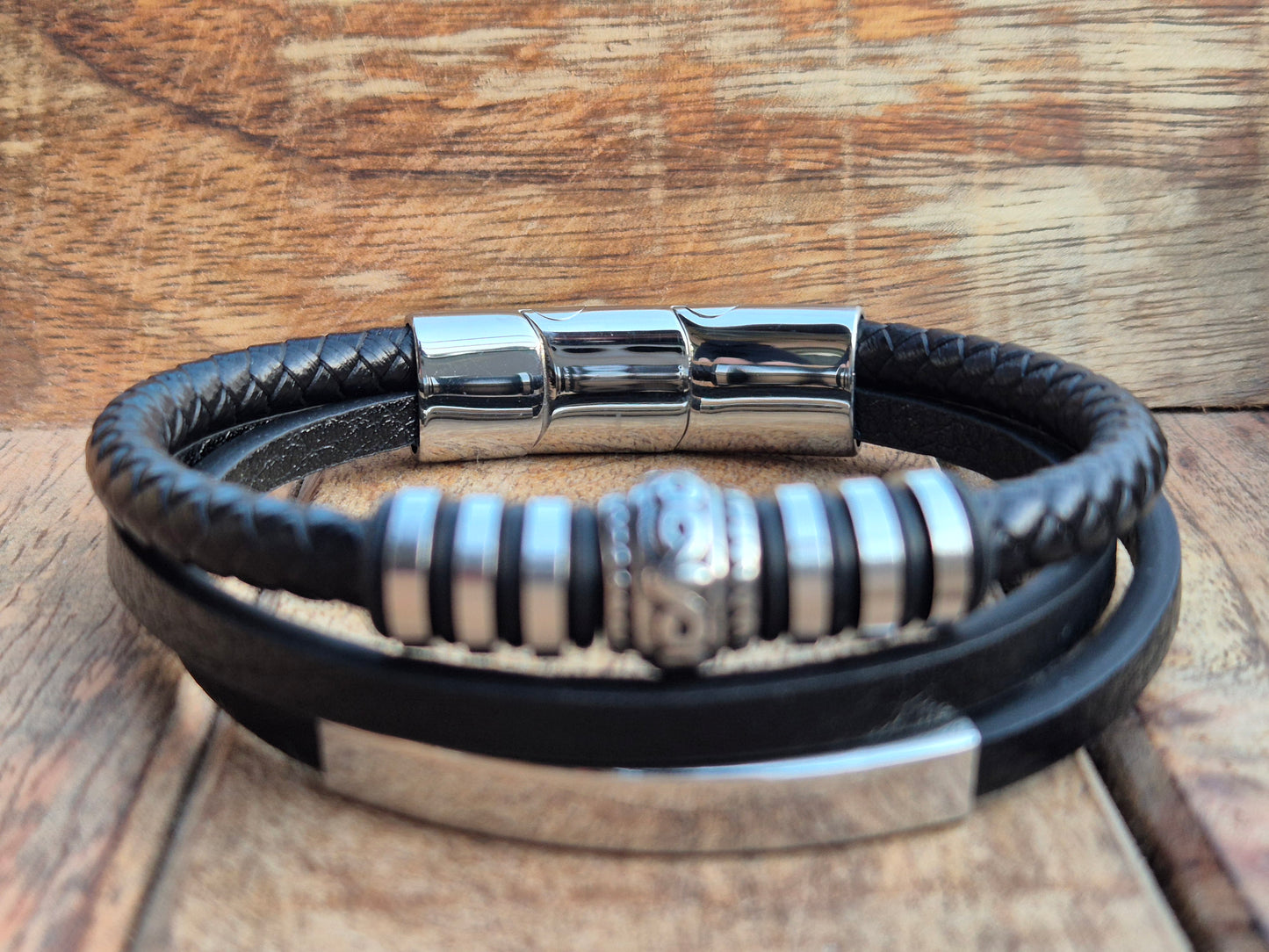 Lederarmband mit Verlängerungsglied Panthera