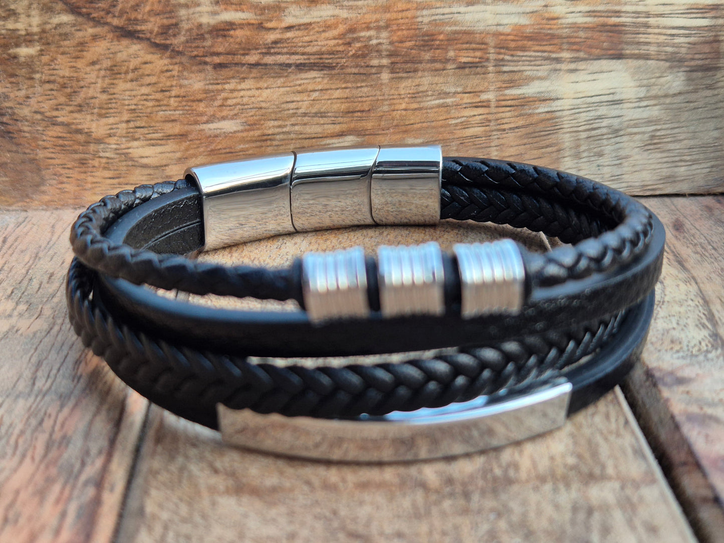 Lederarmband mit Verlängerungsglied Veltor