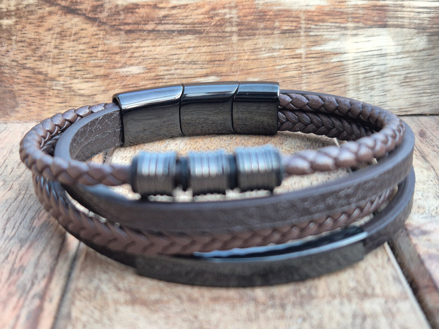Lederarmband mit Verlängerungsglied Veltor
