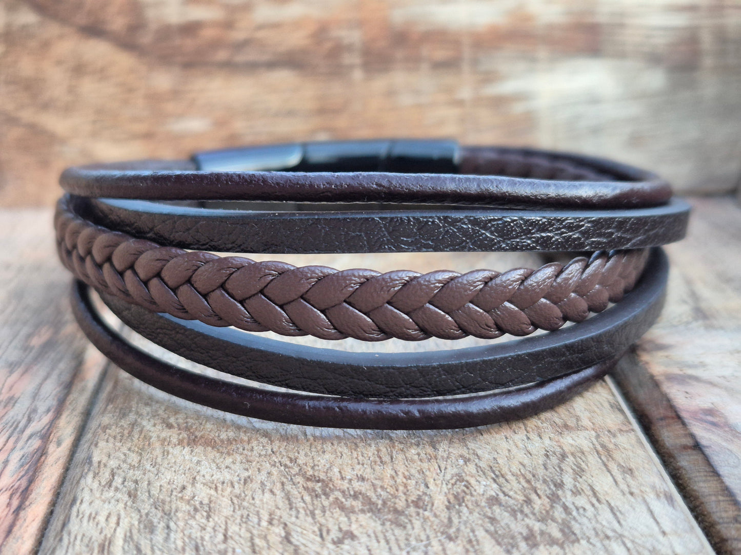 Lederarmband mit Verlängerungsglied Dravon