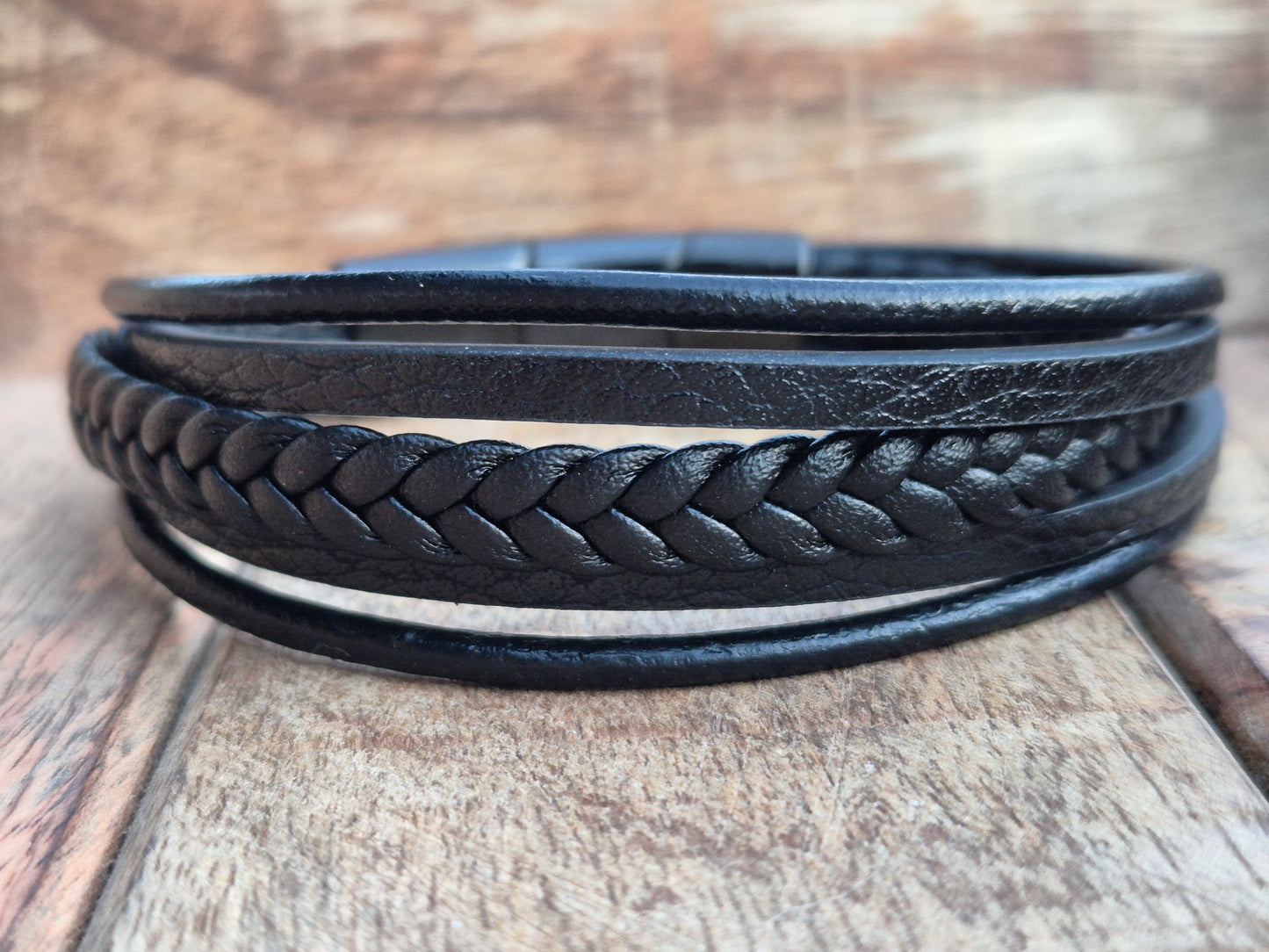 Lederarmband mit Verlängerungsglied Dravon