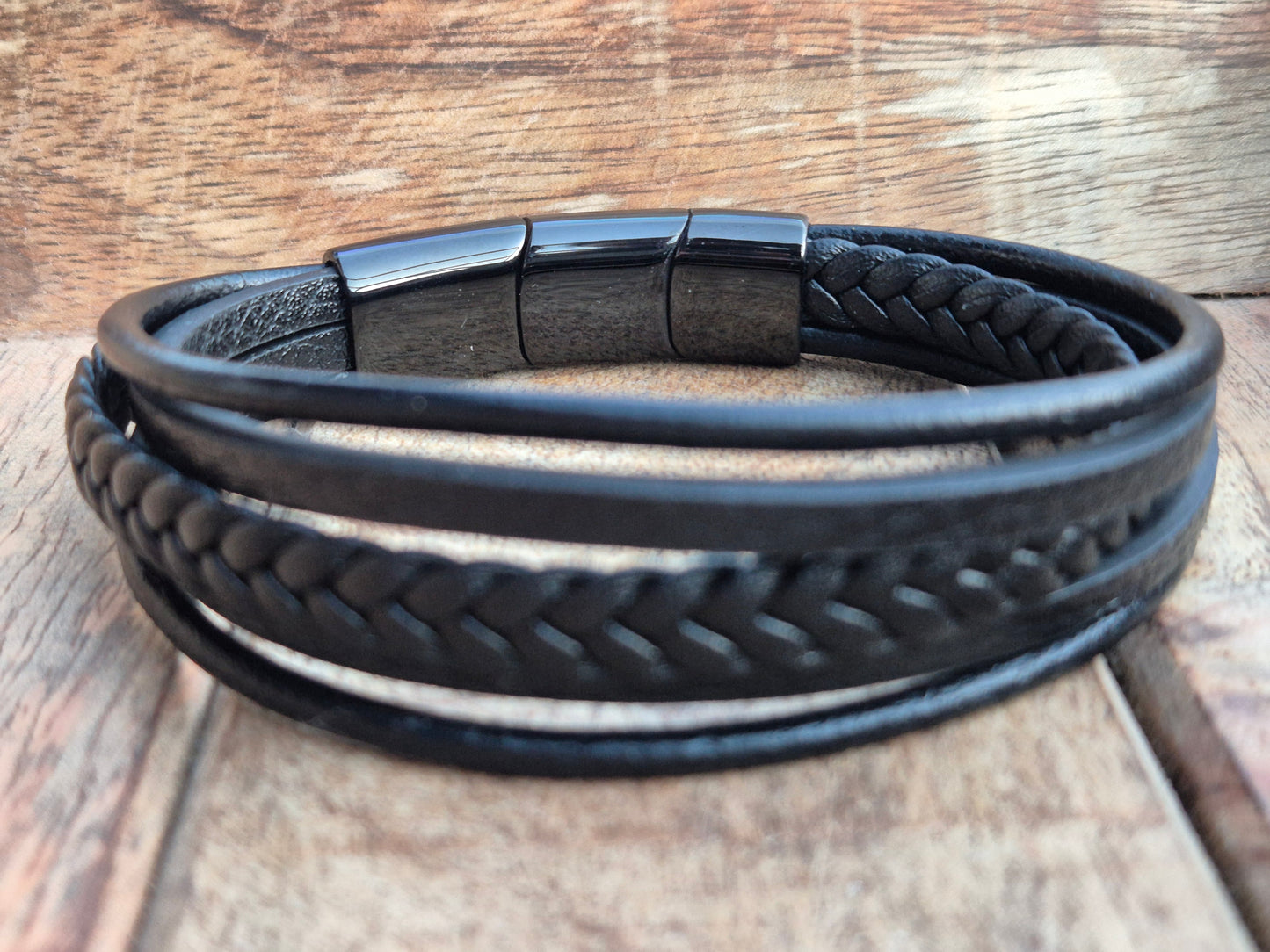 Lederarmband mit Verlängerungsglied Dravon