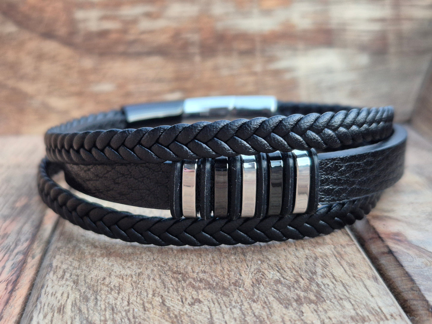 Lederarmband mit Verlängerungsglied Kaelix