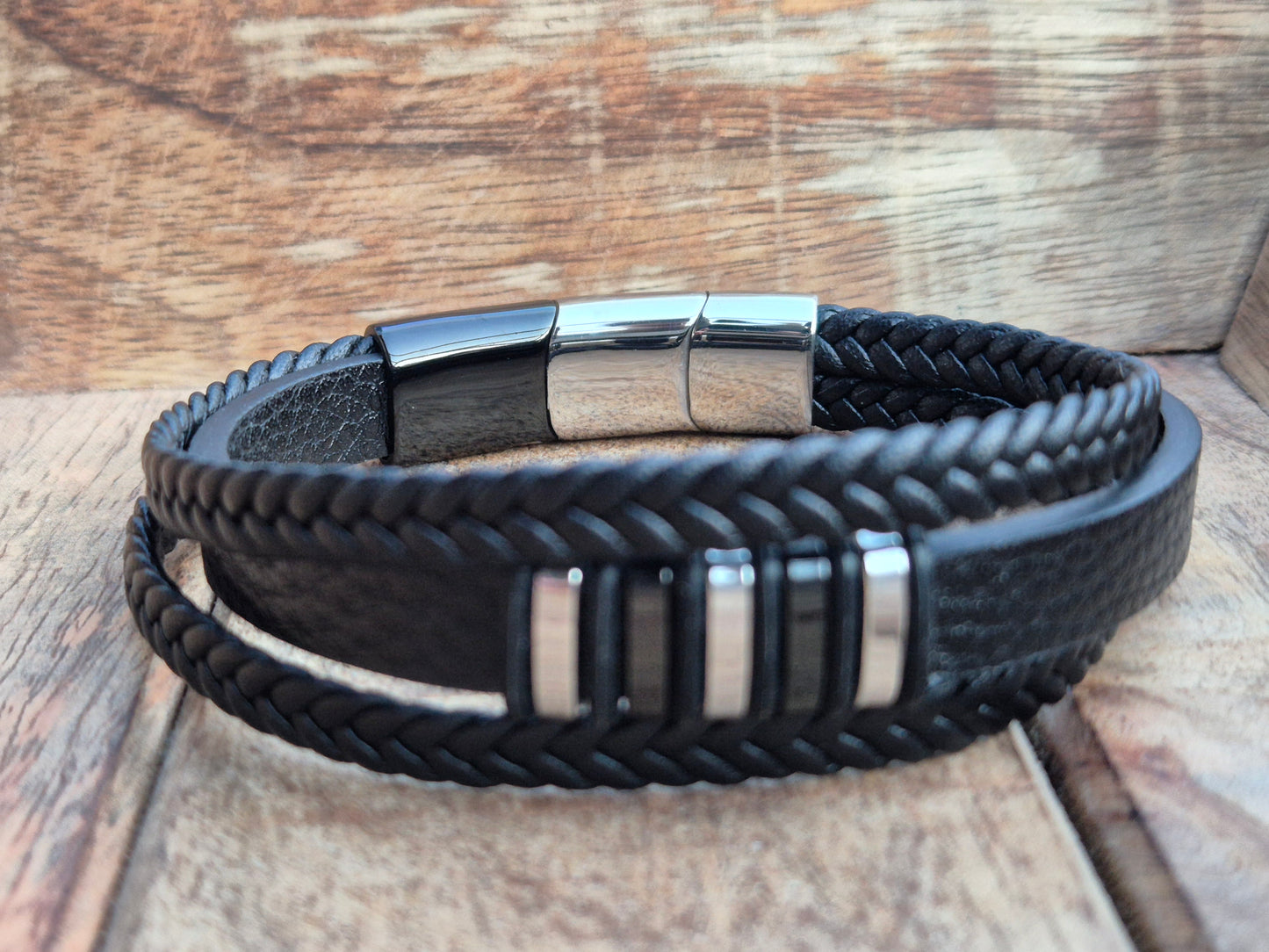 Lederarmband mit Verlängerungsglied Kaelix