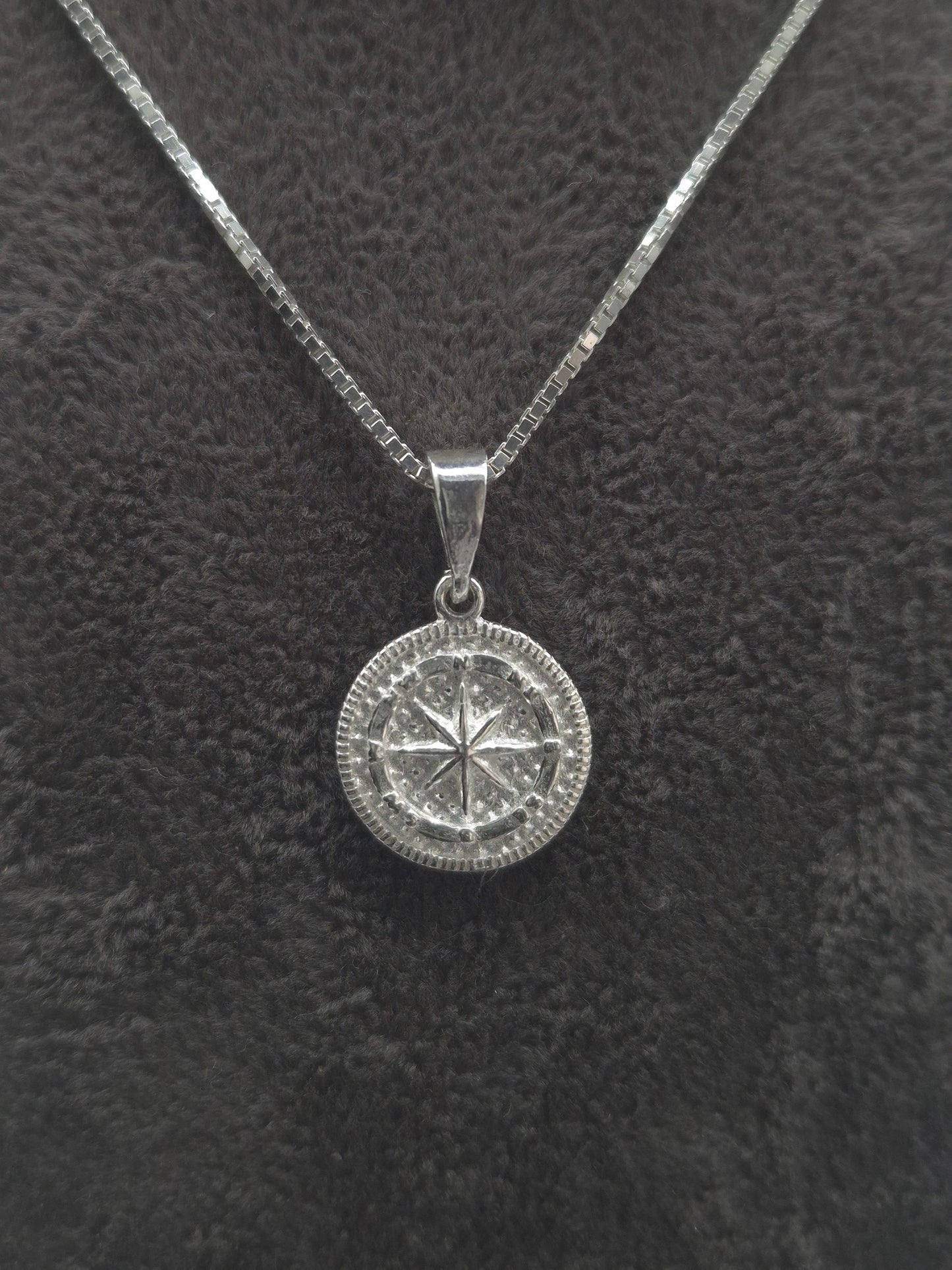 Silber Panzerkette oder Venezianerkette 925 Kompass