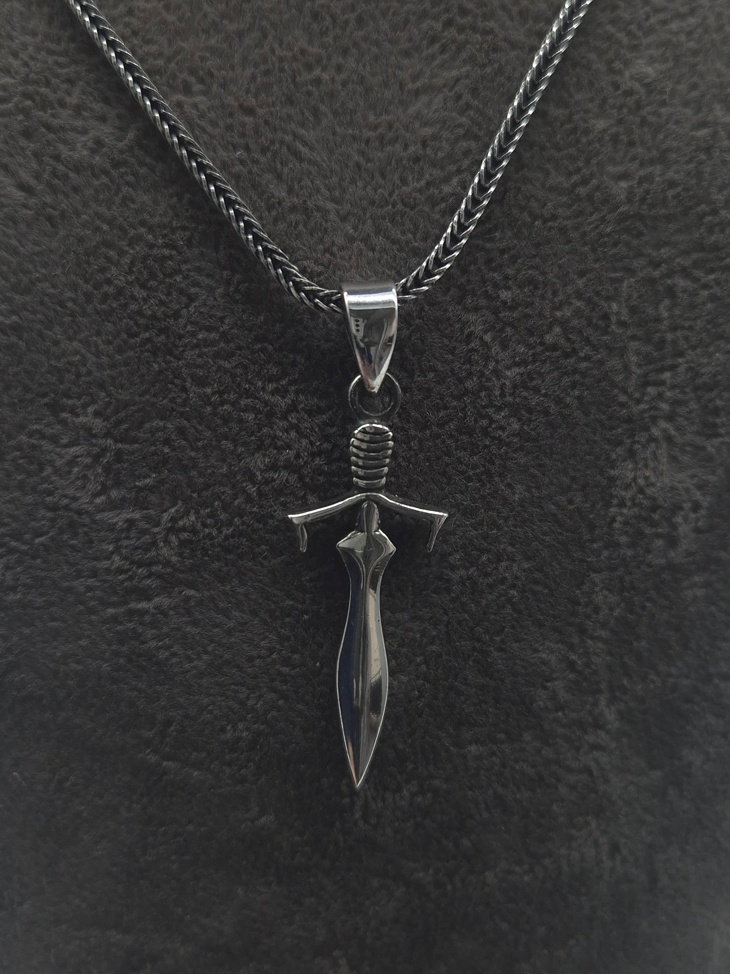 Silber Venezianerkette - Fuchsschwanzkette - Panzerkette 925 Schwert