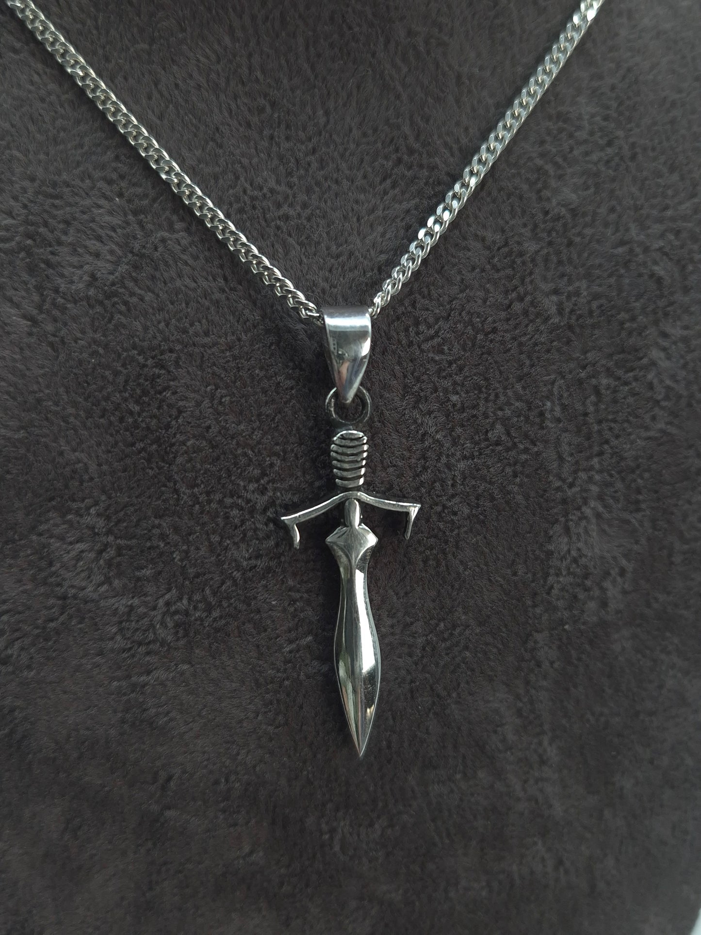 Silber Venezianerkette - Fuchsschwanzkette - Panzerkette 925 Schwert