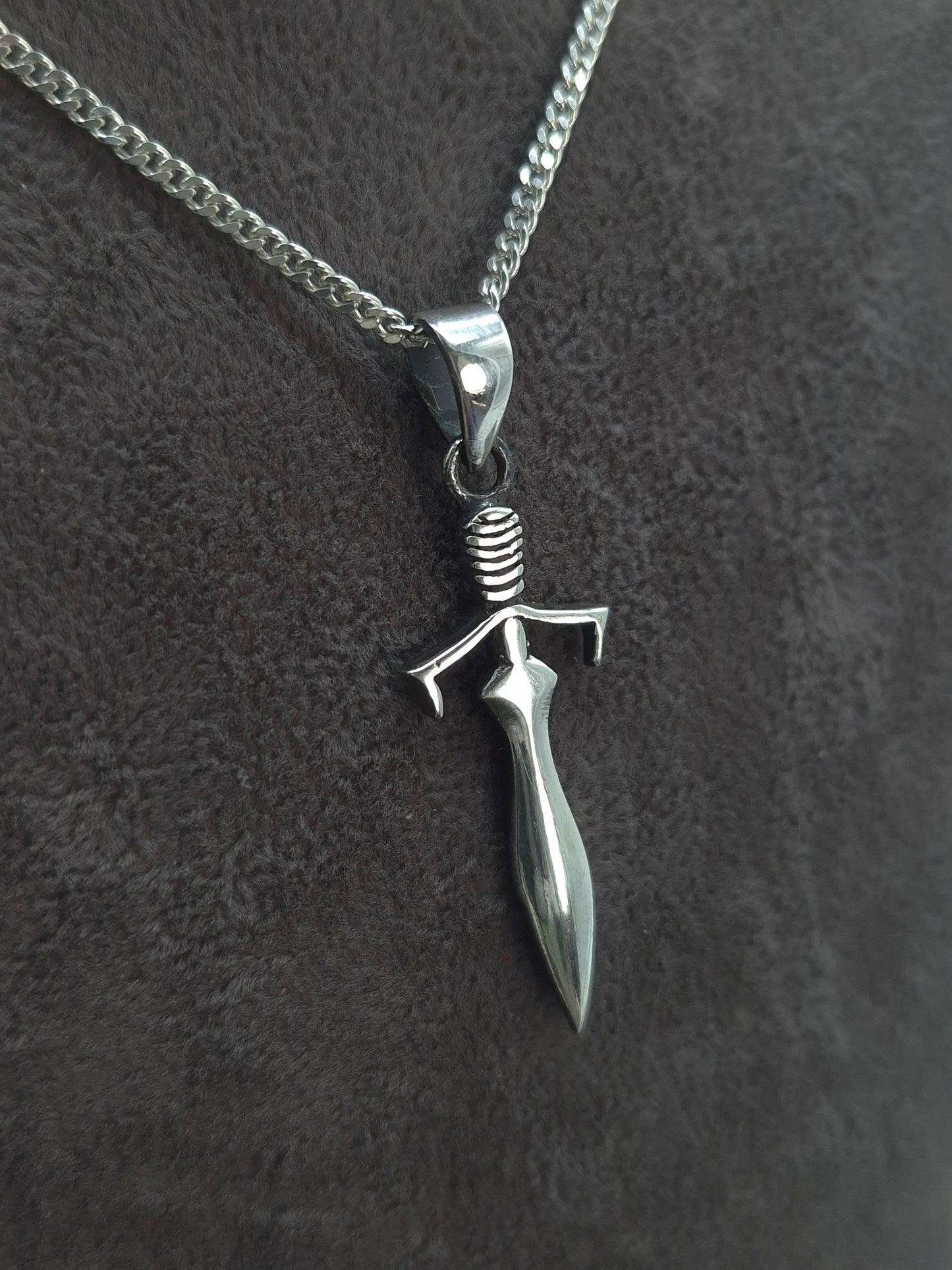 Silber Venezianerkette - Fuchsschwanzkette - Panzerkette 925 Schwert