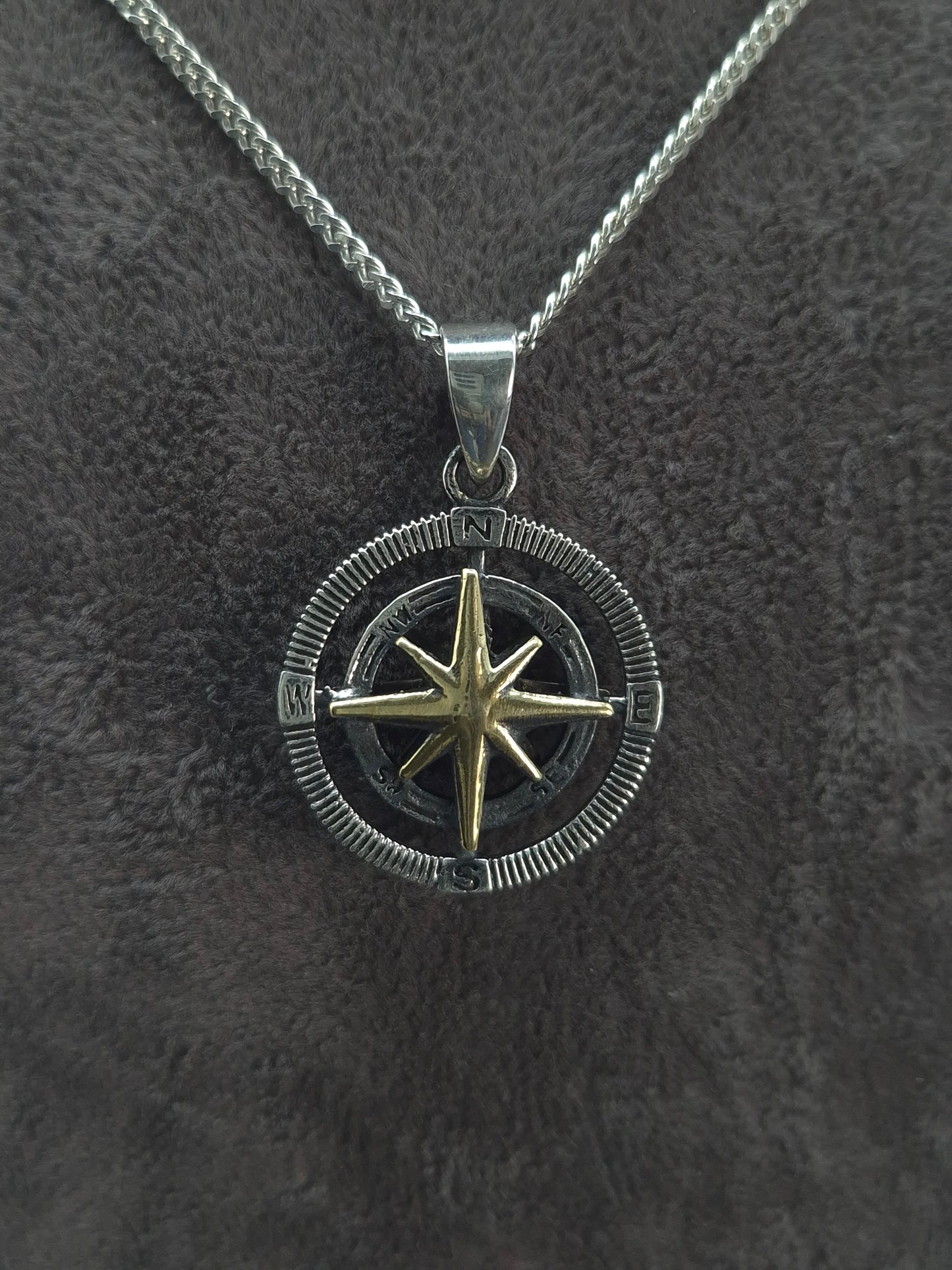 Silber Fuchsschwanzkette - Venezianerkette - Panzerkette 925 Kompass