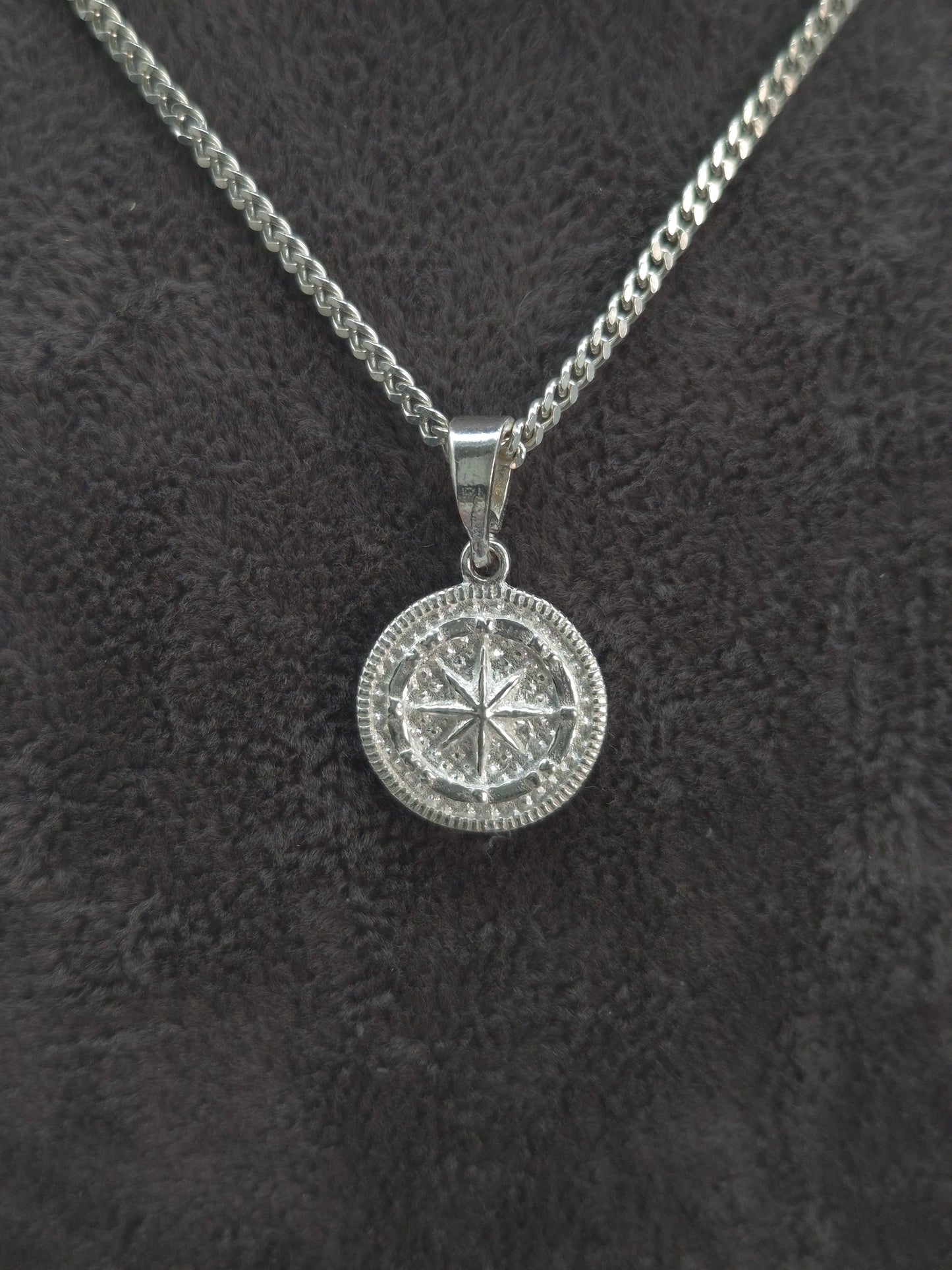 Silber Panzerkette oder Venezianerkette 925 Kompass