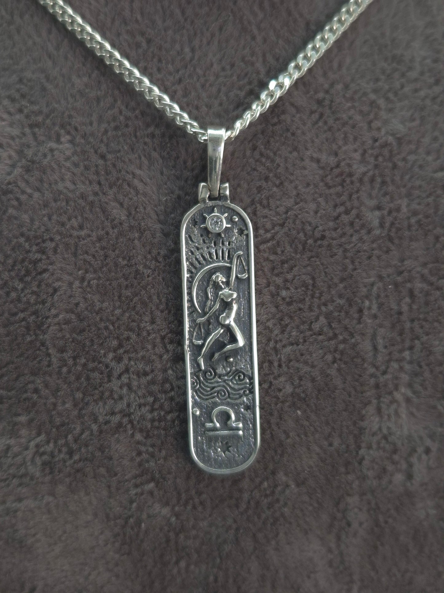 Silber Panzerkette Sternzeichen-11 Designs zur Auswahl 925 Silberanhänger