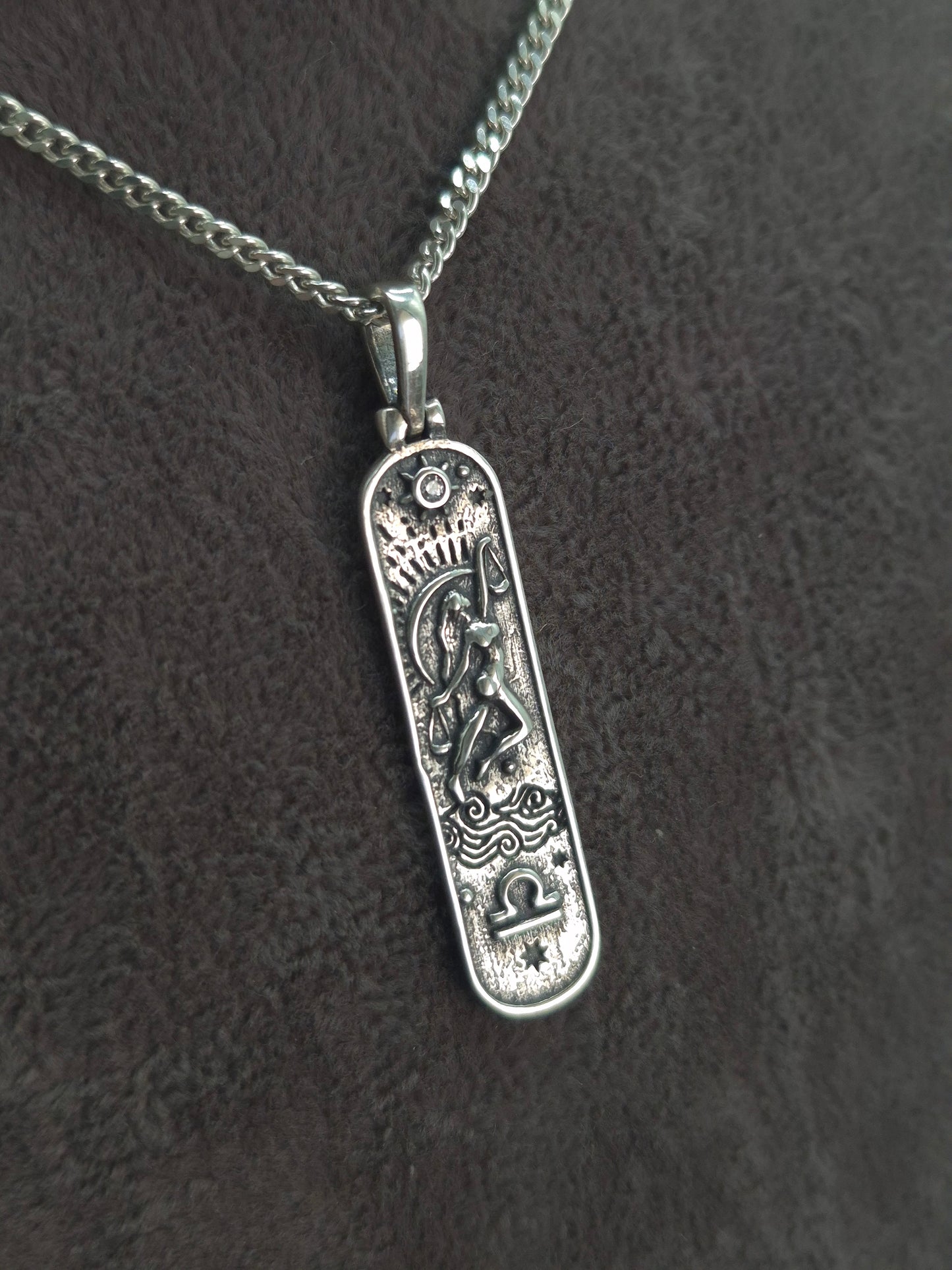 Silber Panzerkette Sternzeichen-11 Designs zur Auswahl 925 Silberanhänger