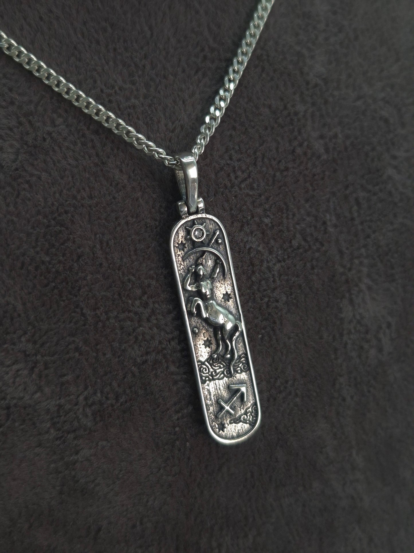Silber Panzerkette Sternzeichen-11 Designs zur Auswahl 925 Silberanhänger