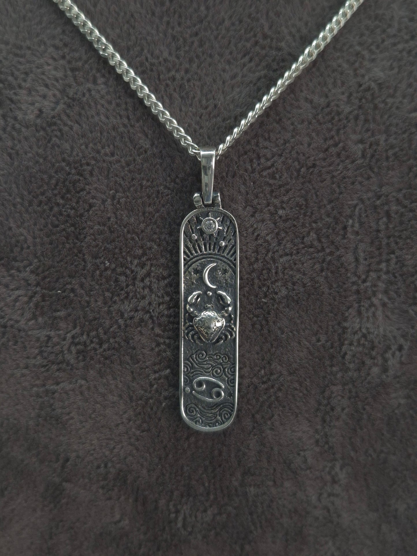 Silber Panzerkette Sternzeichen-11 Designs zur Auswahl 925 Silberanhänger
