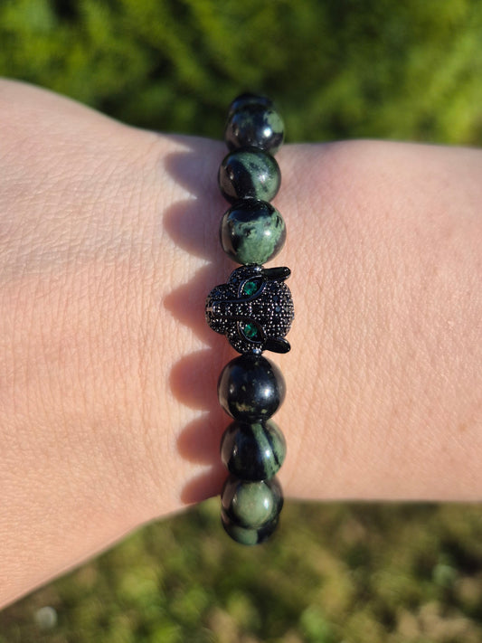 Nahle® 8mm Naturstein-Armband Panther