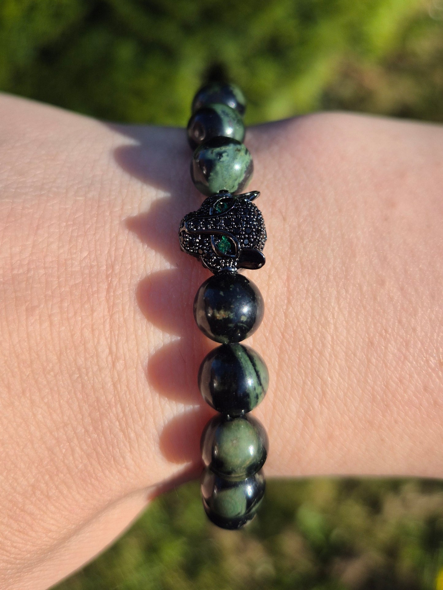 Nahle® 8mm Naturstein-Armband Kambaba-Jaspis Panther