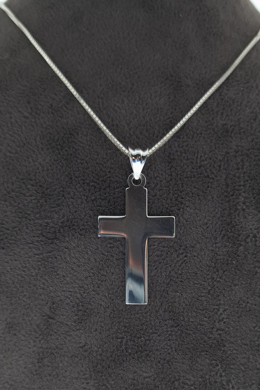 Silberhalskette Kreuz