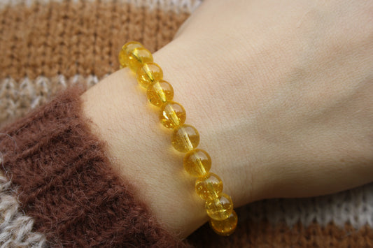 Nahle® 8mm Naturstein-Armband Citrin