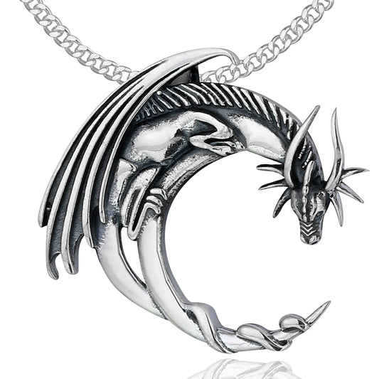 Silber Panzerkette Drache