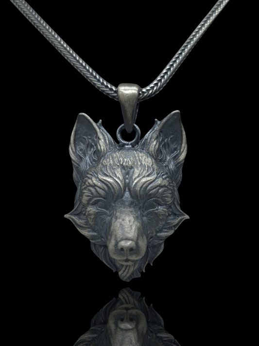 Silber Fuchsschwanzkette Wolf