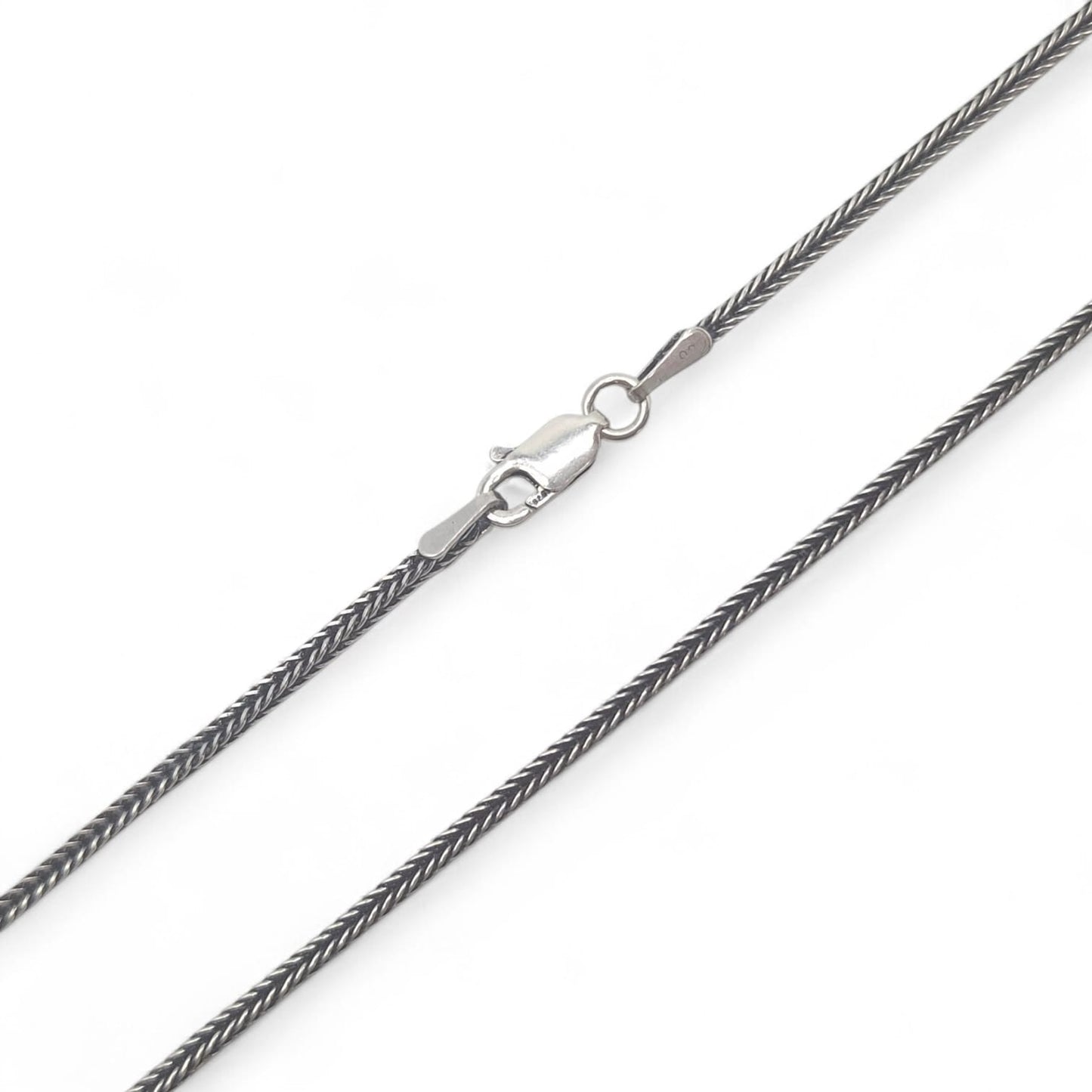 Silber Venezianerkette - Fuchsschwanzkette - Panzerkette 925 Schwert