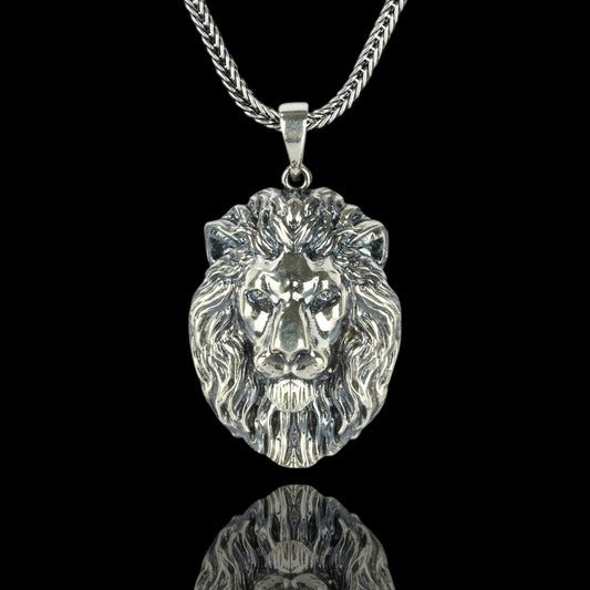 Silber Fuchsschwanzkette Löwe