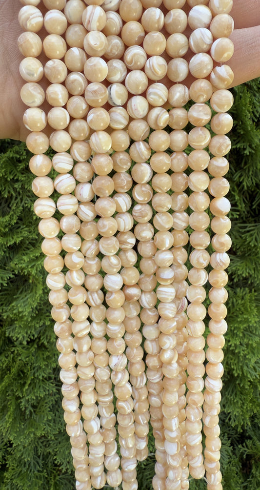 Perlenstränge Perlmutt in 8mm und 10mm